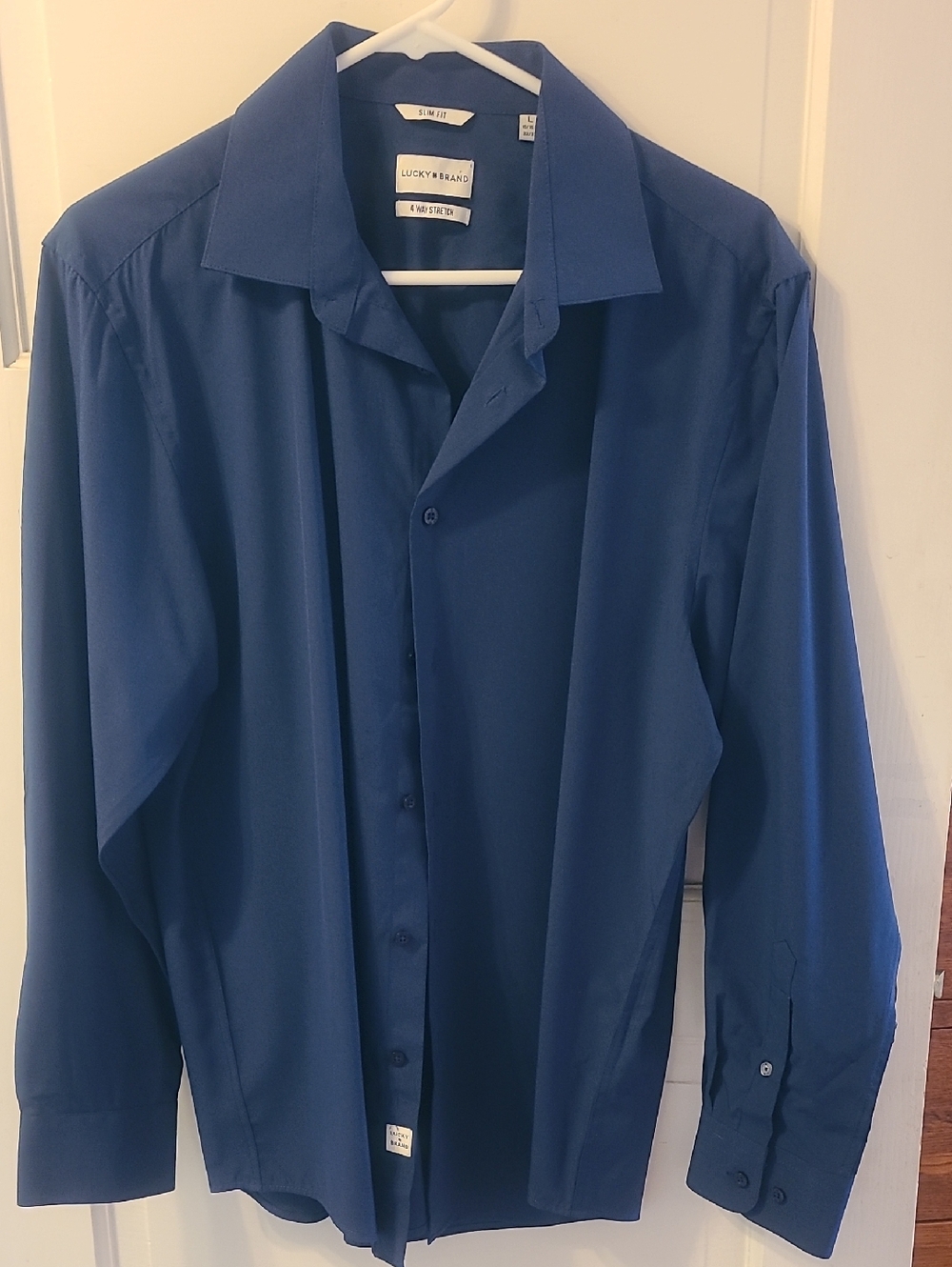 Lucky Brand Men's Royal Blue Button-Up Shirt